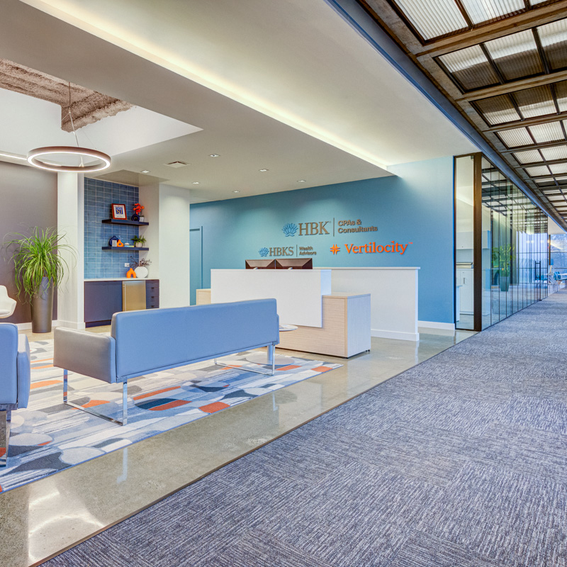 Architectural Photography of HBK Corporate Office in Bell Works Holmdel New Jersey