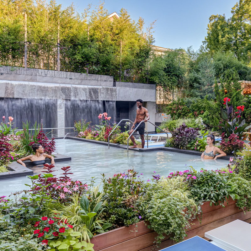 Architecture and Lifestyle Photography at SoJo Spa Club's Silk Bath in Edgewater New Jersey